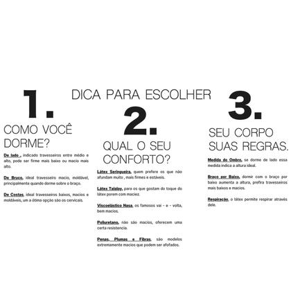 Imagem de 3 Travesseiros Basic Flat - 13cm de altura