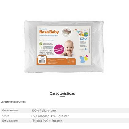 Imagem de 3 Travesseiros de Bebê - Com Capa Dupla