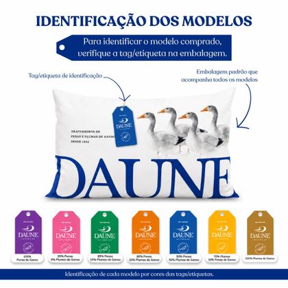 Imagem de 3 Travesseiros de Penas Médios - Daune