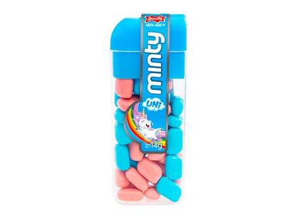 Imagem de 3 Un Bala Mini Minty Tutti-Frutti e Uva Pastilha Unicornio 14gr