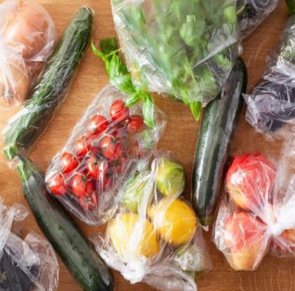 Imagem de 3 un bobina saco plastico fundo estrela tamanho m hortfruit
