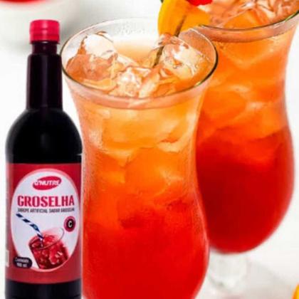 Imagem de 3 unidades Xarope Groselha G Nutre 900ml cada