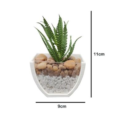 Imagem de 3 Vasos Arranjos Plantas Suculentas Artificiais P/ Banheiro