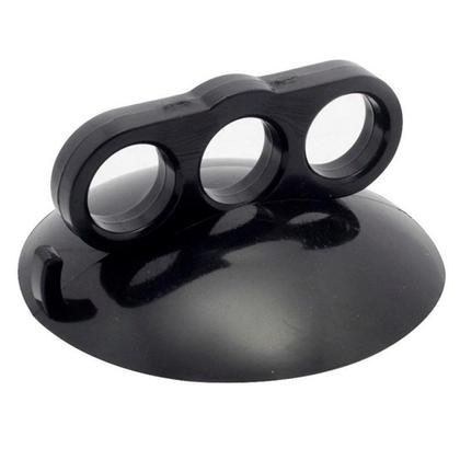 Imagem de 3 Ventosas Garra 3 Dedos PVC Preta 110mm Martelinho De Ouro