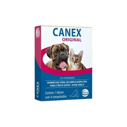 Imagem de 3 x Canex Original Vermífugo 4Comp Cães e Gatos - Ceva