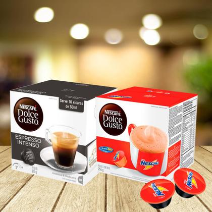 Imagem de 30 Capsulas Dolce Gusto, Capsula Café Espresso, Nescau, Cappuccino