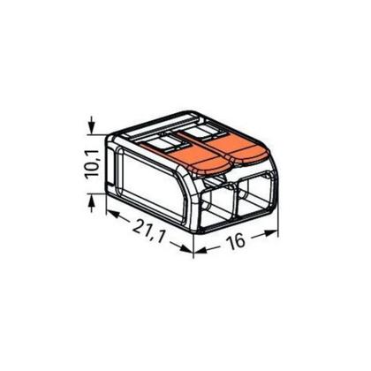 Imagem de 30 Conectores Automáticos Até 6,0MM 2 Polos 41A 221-612 - Wago