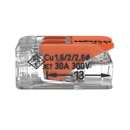Imagem de 30 Conectores Automáticos Até 6,0MM 2 Polos 41A 221-612 - Wago