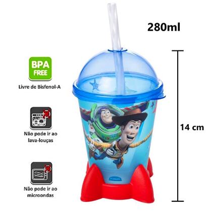 Imagem de 30 Copos de Foguete Toy Story Woody Buzz Infantil para Sacola Surpresa Lembrancinha