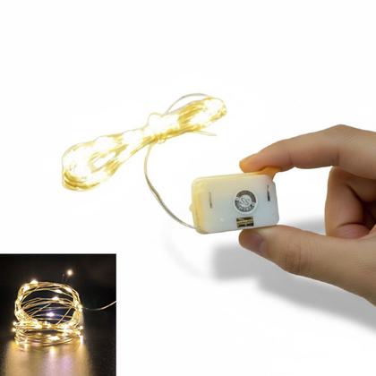 Imagem de 30 Fio de fada led 2m 20 leds cada branco quente 3 funções