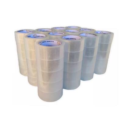 Imagem de 30 Fitas Adesivas 48mm X 100m Transparente 30 Rolos