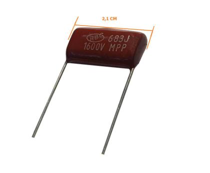 Imagem de 30 pçs - capacitor polipropileno 68k x 1600v = 683j x 1600v