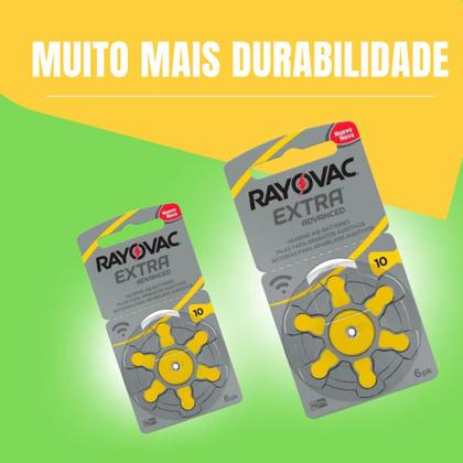 Imagem de 30 Pilhas Auditivas Rayovac Tamanho 10 Pr70 A10