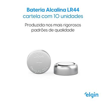 Imagem de 30 Pilhas Baterias Alcalina Elgin 1,5v LR44 AG13 LR1154