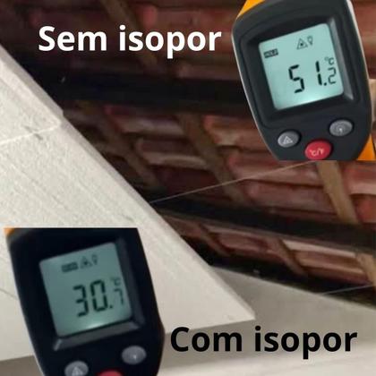 Imagem de 30 Placas de Isopor 10mm 100cm x 50cm x 1cm Forro - ECO ISO