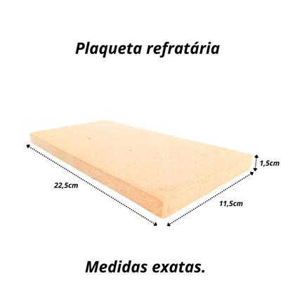 Imagem de 30 Tijolo Refratário, Plaqueta, Churrasqueira Lareira Fogã