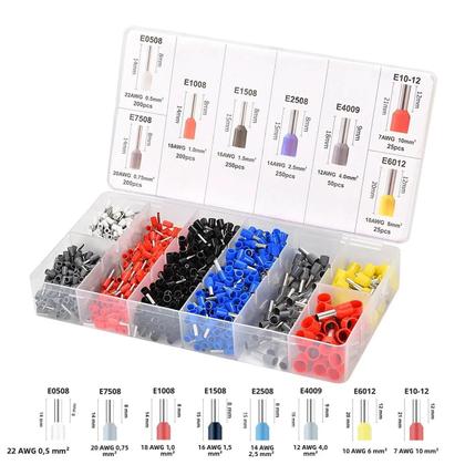 Imagem de 300-2000 pces fio durável conectar conector isolado crimp terminator prensado a frio isolado termina