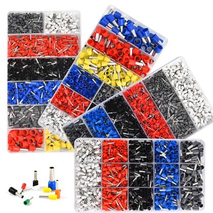 Imagem de 300-2000 pces fio durável conectar conector isolado crimp terminator prensado a frio isolado termina
