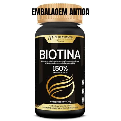 Imagem de 30x biotina 150% premium 400mg 60caps atacado