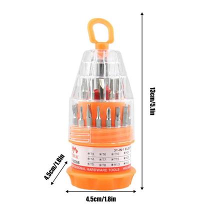 Imagem de 31 em 1 jogo de chave de fenda de precisão torx alen Philips Diversas Dicas Chave Com Estojo