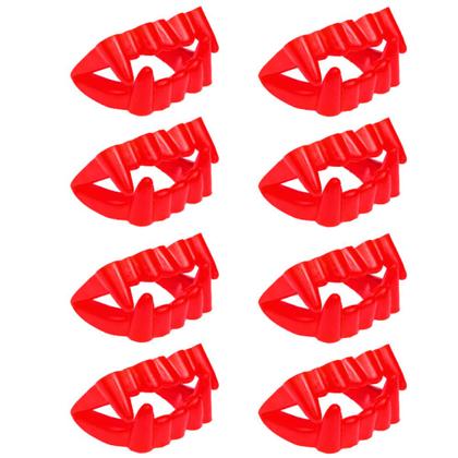 Imagem de 32 Dentaduras Vampiro Vermelho Lembrança Sacolinha Surpresa Aniversário