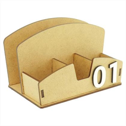 Imagem de 35 Galheteiro Porta Guardanapo Sal Sachê Pimenta Bistrô Mdf Crú