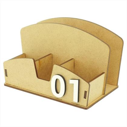 Imagem de 35 Galheteiro Porta Guardanapo Sal Sachê Pimenta Bistrô Mdf Crú