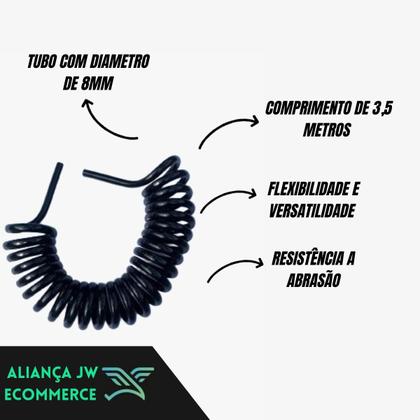 Imagem de 3,5 metros Mangueira Espiral PU 8mm x 45mm - 3,5m