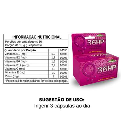 Imagem de 36 Hp Mulher - 60 Cápsulas