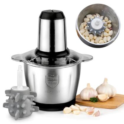 Imagem de 3L Picador De Alimentos Moedor De Carne e Legumes Mixer Processador Elétrico Cozinha + DESCASCADOR