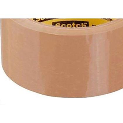 Imagem de 3M Fita Adesiva P/Embalagem Marrom  48 X 50 - Kit C/4 Rl