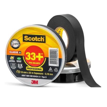 Imagem de 3m fita isolante scotch 20 metros preta