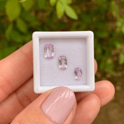 Imagem de 3ø Kunzita Cushion Baguete Retangular 2,15ct