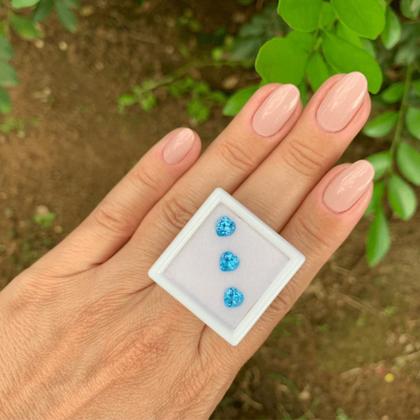 Imagem de 3ø Topázio Azul Swiss Blue Coração 1,84ct (1)