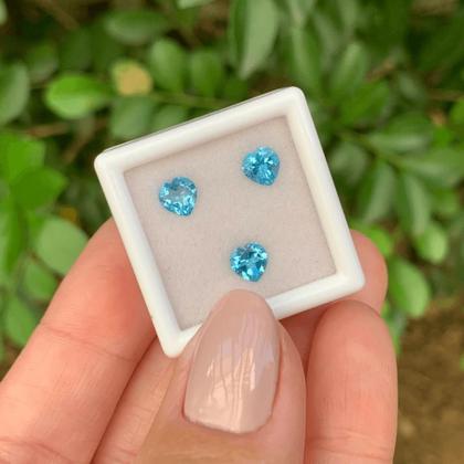 Imagem de 3ø Topázio Swiss Blue Coração 5x5mm 1,66ct