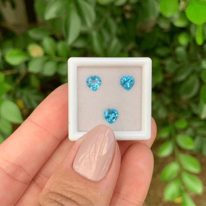Imagem de 3ø Topázio Swiss Blue Coração 5x5mm 1,66ct