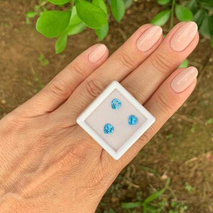 Imagem de 3ø Topázio Swiss Blue Coração 5x5mm 1,66ct