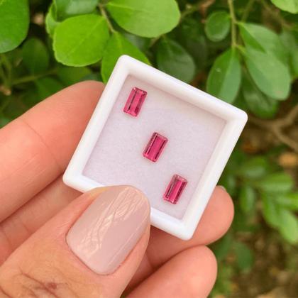 Imagem de 3ø Turmalina Rubelita Pink Baguete 1,04ct