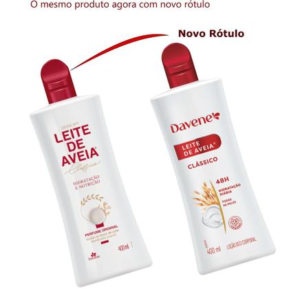 Imagem de 3UN Hidratante Leite De Aveia 400ml e 12 Sabonetes Aveia e Óleo de Amendoas Davene