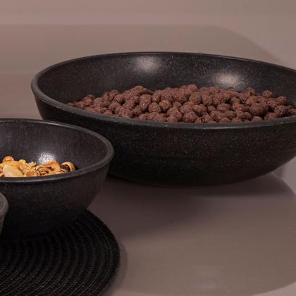 Imagem de 3un Tigela bowl 1lt salada petisco Preto