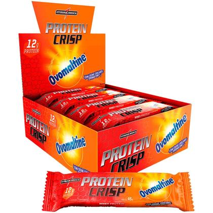 Imagem de 3x Barra Proteica Crisp Integralmedica Ovomaltine 12 Un 45g
