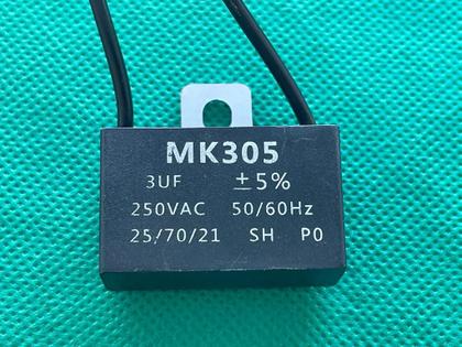 Imagem de 3x Capacitor Partida 3uf/250v Fio 37x14x25mm Mk305