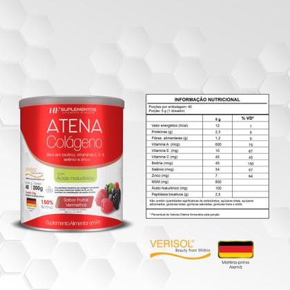 Imagem de 3X Colágeno Atena Verisol+Ácido Hialurônico Frutas Vermelhas