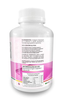 Imagem de 3x Colageno Hidrolisado Tipo I com Vitamina C 360 Capsulas 500mg