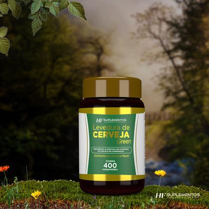 Imagem de 3x levedura de cerveja green hf suplementos 400 comp