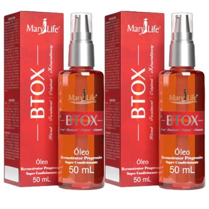 Imagem de 3x Óleo Botox Capilar Reparador Pontas Btox Reconstrutor Elimina Frizz 50ml