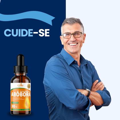 Imagem de 3x Óleo de Semente de Abóbora Rico em Vitamina E em Gotas 30ml Celliv + VitamimC+