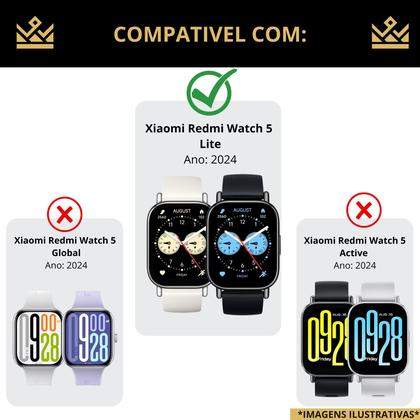 Imagem de 3x peliculas de vidro Para smartwatch redmi watch 5 lite