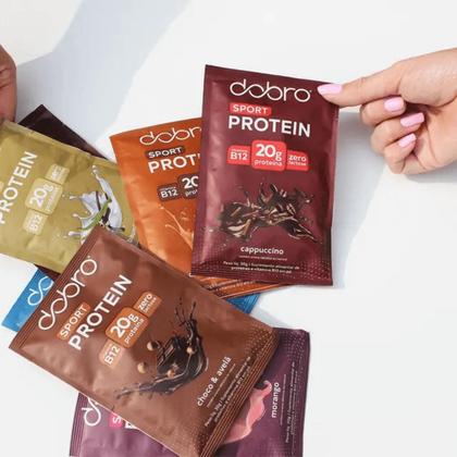 Imagem de 3x Sache Proteína Vegana Sport Dobro Doce de Leite 30g