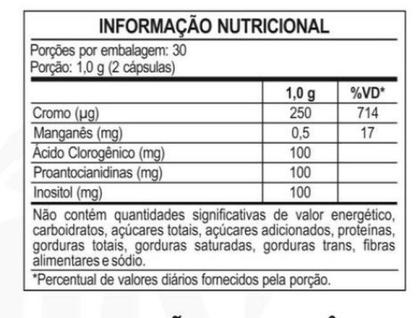 Imagem de 3X Tutti G-Cem (Café Verde, Semente de Uva, Inositol, Chia e Cromo) 60 Cápsulas Tuttiflora